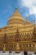 Construction of the Shwezigon Pagoda began during the reign of King Anawratha (r. 1044 -1077) and was completed during the reign of King Kyanzittha, in 1102.<br/><br/>

Bagan, formerly Pagan, was mainly built between the 11th century and 13th century. Formally titled Arimaddanapura or Arimaddana (the City of the Enemy Crusher) and also known as Tambadipa (the Land of Copper) or Tassadessa (the Parched Land), it was the capital of several ancient kingdoms in Burma.